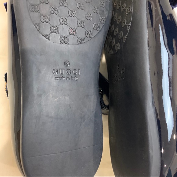 Gucci little girl navy blue shoes - Picture 4 of 8
